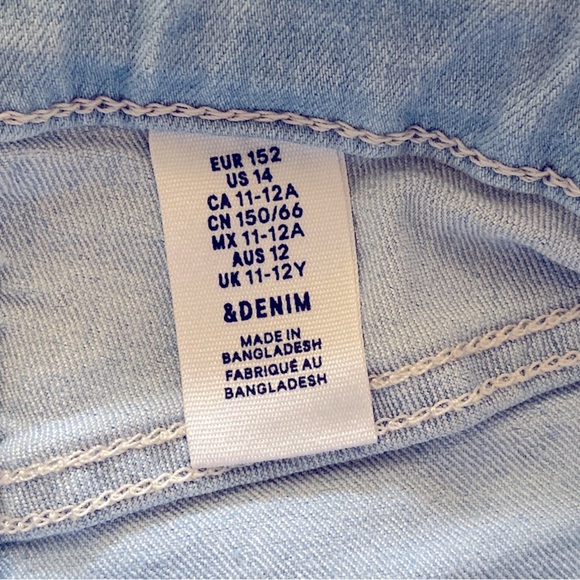 NWOT H&M Girls Denim Shirts Size 14 - Picture 4 of 6